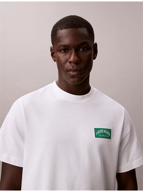 ss easy collegiate badge tee CALVIN KLEIN JEANS | LV04RF294GYAF